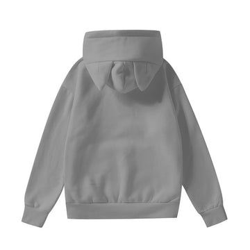 Women’s Gray Hoodie With Decorative Ears