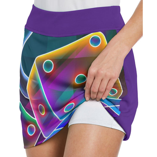 All-Over Print Women's Middle-Waisted Skorts